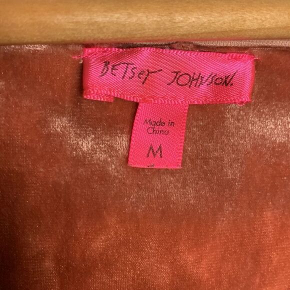 Betsy Johnson crushed velvet sleep dress tunic. M - Picture 2 of 3